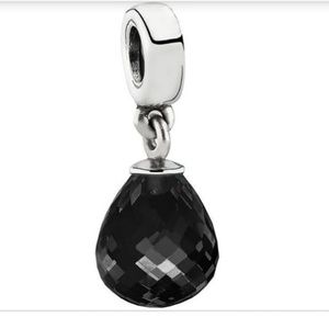 Pandora Black Murano Dangle Charm, Authentic